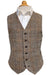 Mens Tweed Vest - Beige