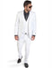 Mens Slim Fit Vested Suit - Slim Fit 3 Pieces White Suit