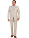 Mens Slim Fit Vested Suit - Slim Fit 3 Pieces Tan Suit