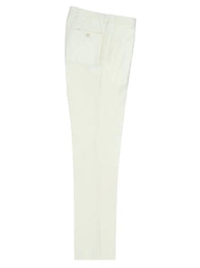 Mens Modern Fit Itaian Design Flat Front Modern Pants