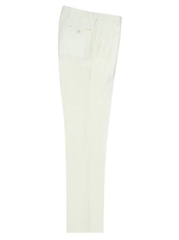 Mens Modern Fit Itaian Design Flat Front Modern Pants
