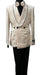 Mens Three Button Shawl Lapel Slim Fit Champagne Suit