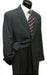 46r Suit Size - Dark Gray Stripe Mens Suits 46r