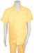 Mens Linen Walking Suit - Pastel Yellow Summer Outfit - Mens Linen Suit