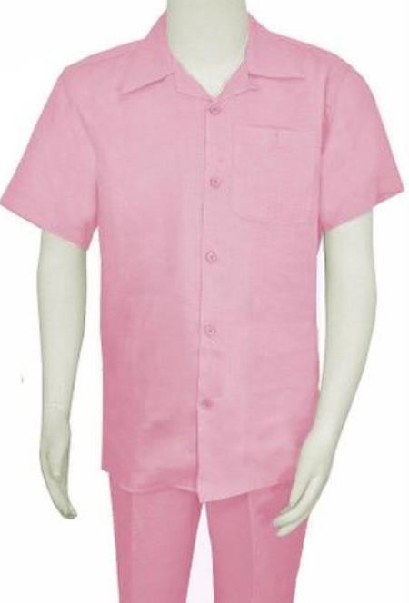 Mens Linen Walking Suit - Lilac Summer Outfit - Mens Linen Suit