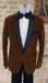 Mens "Brown" Velvet Tuxedo Suit - Blazer - Velvet Sport Coat + Black Pants