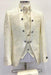 Mens Mandarin Collar White