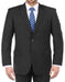 Renoi Mens Suits - 100% Virgin Regular Fit Pick Stitch 2 Piece Suit 2 Button Black