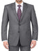 Renoi Mens Suits - 100% Virgin Regular Fit Pick Stitch 2 Piece Suit 2 Button Gray