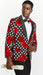 Mens Prom Blazer - Red and Gold Blazer For Homecoming