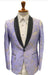 Mens Prom Blazer - Lavender and Gold Blazer For Homecoming