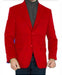 Red Mens Winter Blazer - Cashmere and Winter Fabric Dress Jacket