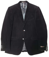 Mens Black Slim Fit Corduroy 3pc Suit