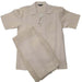 Mens Natural Linen Leisure Suit
