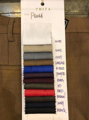 Mens Pleated Dress Pant Luggage