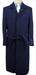 Men's Dress Coat Belted Black Full Length Long Men's Dress Topcoat - Winter Coat Navy Blue   Color - Men's Overcoat