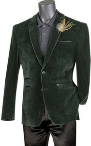Mens Prom 2026 Party Jacket Emerald Slim Fit