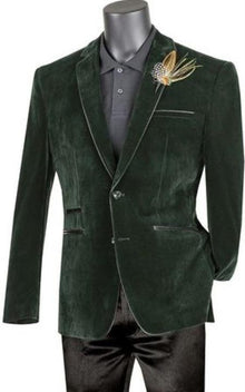 Mens Prom 2026 Party Jacket Emerald Slim Fit