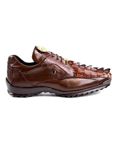 Mens Dress Sneaker in Brown