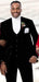 Velvet Suit Matching Velvet Pants - Black Suit