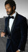 SKU#JA58425 Velvet Suit Matching Velvet Pants - Navy Suit
