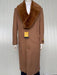 Mens Cashmere Blend Dark Brown Coat Full length - Cashmere Overcoat