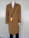 Mens Cashmere Blend Brown Coat Full length - Cashmere Overcoat