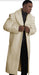 Mens Overcoat With Fur Collar - Cream Topcoat