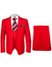 Rossiman Men’s Red Slim Fit Suit – Stylish Double-Breasted Jacket