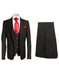 Rossi Man Men's Slim Fit Black Suit – Double-Breasted Vest, Elegant Formalwear