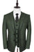 Mens Winter Suit - Suit For Cold Weather - Winter Color Tweed Herringbone Olive Suit