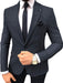 Plaid Blazer - Windowpane Blazer - Navy Blazer