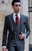 Mens Wide Lapel Suits - Grey