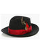 Mens Hat - Black ~ Red