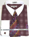 Mens Burgundy Shirt With Tie