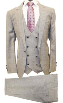 Mens 2 Button Notch Label Modern Fit Suits Tan