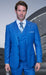 Mens Suit Super 150 Italian Fabric Suit - Sapphire