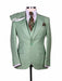 Big Lapel - Wide Lapel - Tom Ford Style Suit - Ticket Pocket - Green