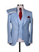 Big Lapel - Wide Lapel - Tom Ford Style Suit - Ticket Pocket - Sky Blue