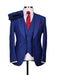 Big Lapel - Wide Lapel - Tom Ford Style Suit - Ticket Pocket - Royal Blue