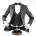Dark Grey 3-Piece Slim-Fit Tuxedo + Black Pants