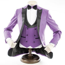 Lavender 3-Piece Slim-Fit Tuxedo + Black Pants
