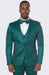 Mens Polka Dot Suit Emerald Green