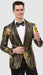 Mens Fashion with Matching Bowtie Black ~ Gold Blazer