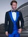 Statement Fashion Tuxedo Suit Mens Royal Two Tone Trendy Tux