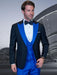 Statement Fashion Tuxedo Suit Mens Royal Two Tone Trendy Tux