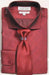 Mens Tapered Dress Shirts - Burgundy Shirt