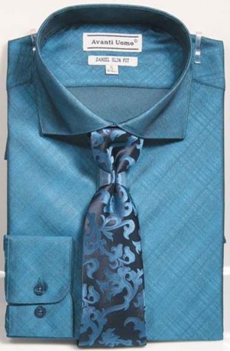 Mens Tapered Dress Shirts