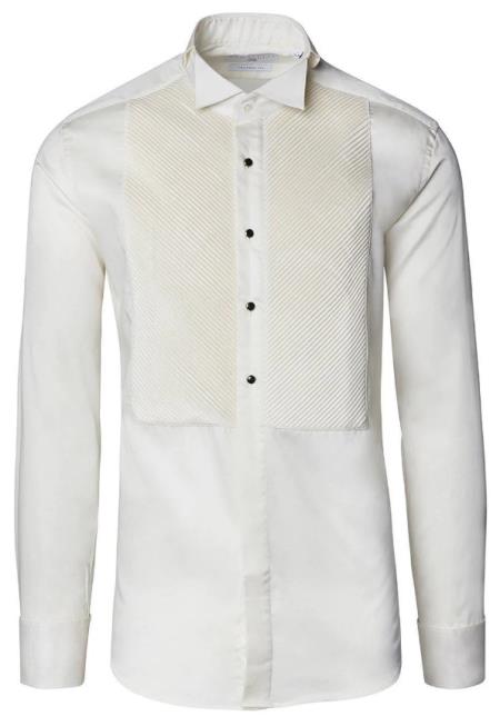 Mens Collar Shirt - Beige