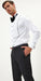 Mens Pure Cotton Collar Shirt - Black White